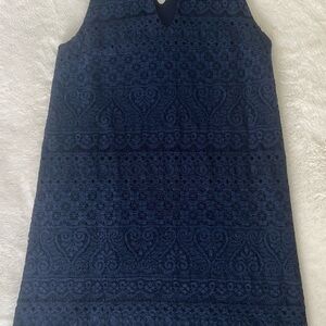 Monteau Navy Lace Detail Garment